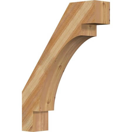 Ekena Millwork 6"W x 26"D x 34"H Merced Rough Sawn Knee Brace, Western Red Cedar BRC06X26X34MRC00RWR